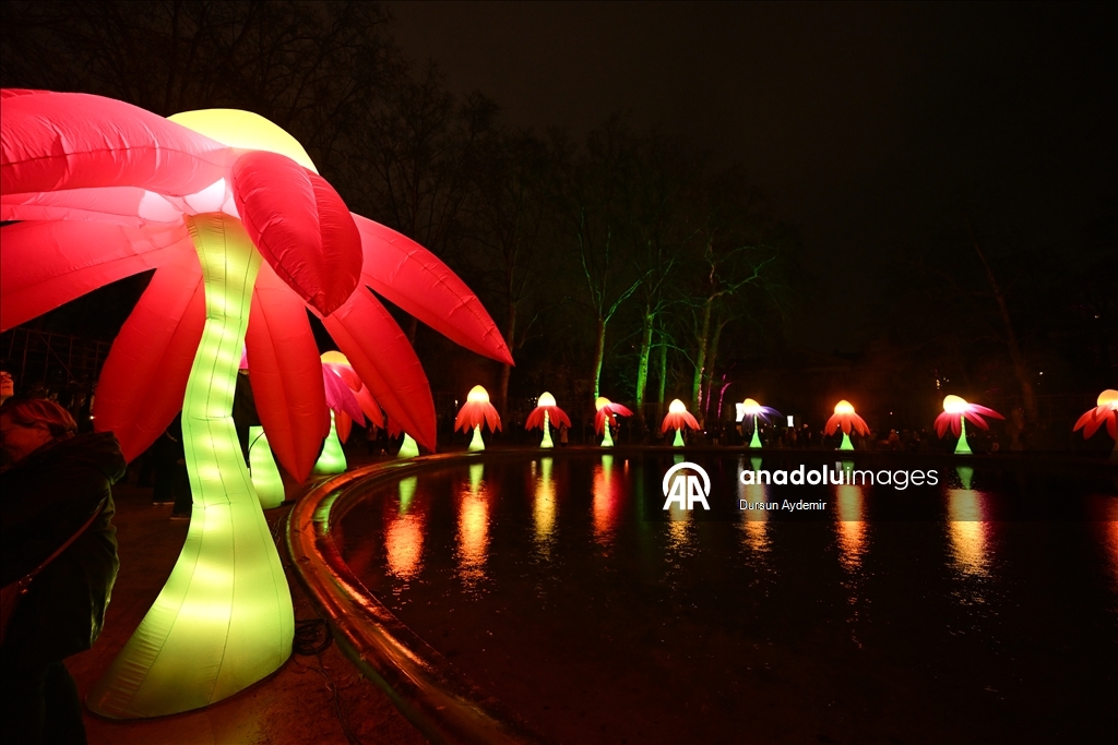 Уникальное Световое шоу началось в Брюсселе