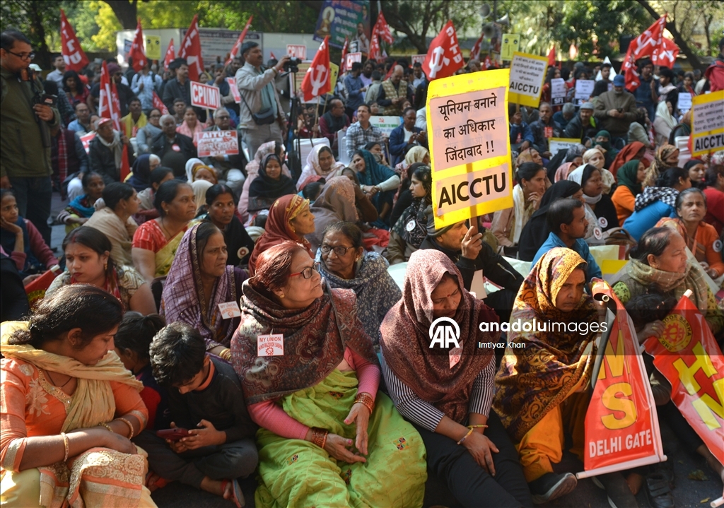 الهند.. احتجاجات نَقابية عُمالية وإضراب يعم البلاد إثر اتفاقية تجارية مؤقتة مع الولايات المتحدة
