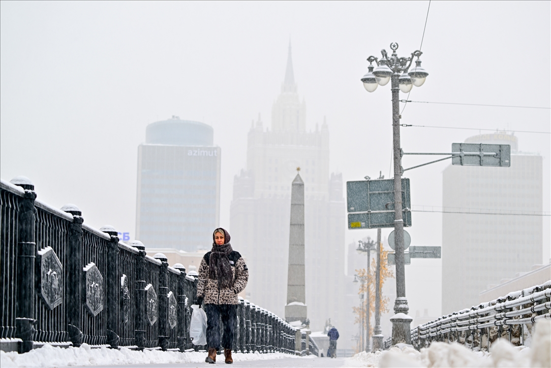 Снегопад в Москве