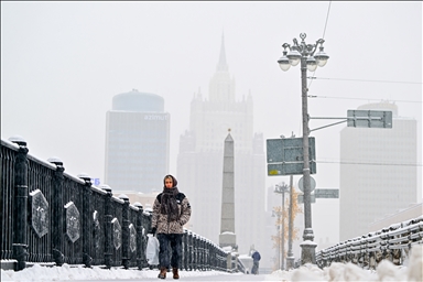 Снегопад в Москве