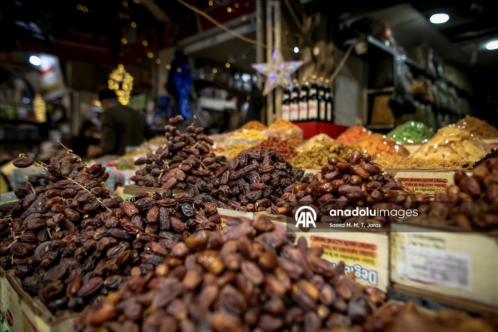Gazze'de ramazan öncesi ez-Zaviye Çarşısı'nda yoğunluk yaşandı