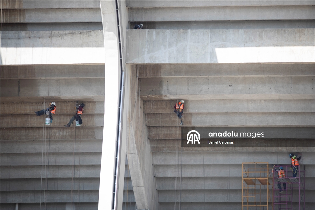 На стадионе «Банорте» продолжаются работы по реконструкции перед ЧМ-2026