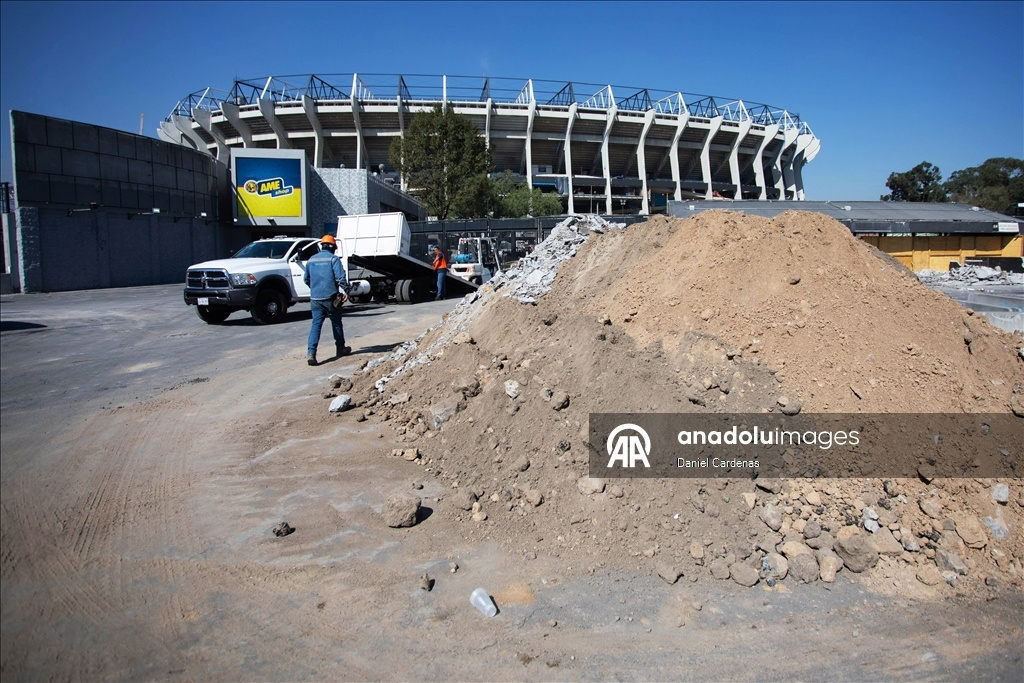 На стадионе «Банорте» продолжаются работы по реконструкции перед ЧМ-2026