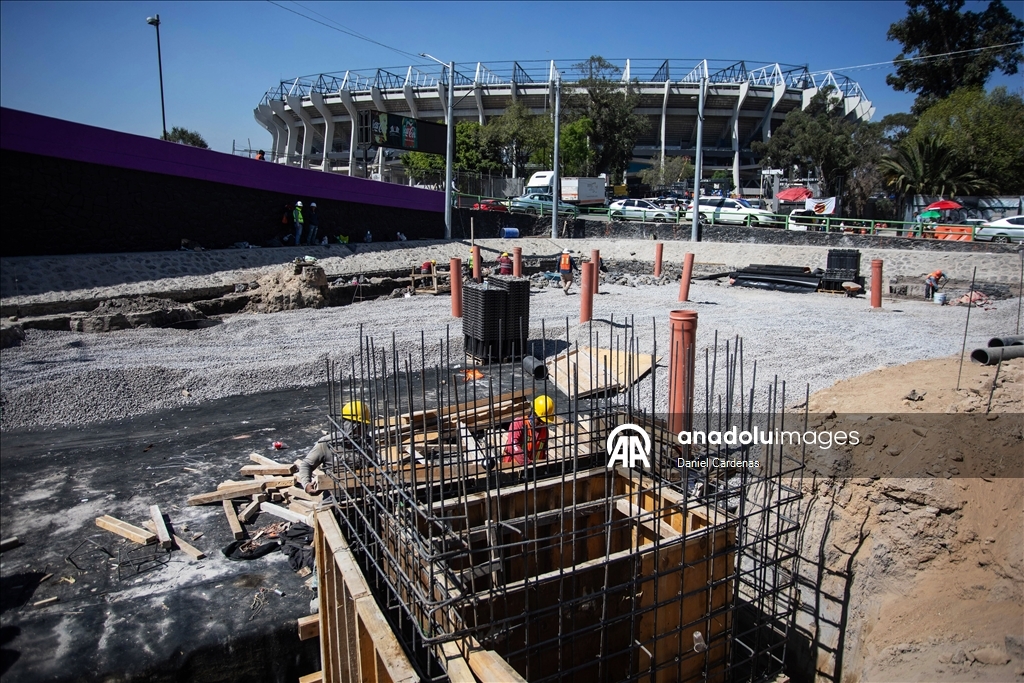 На стадионе «Банорте» продолжаются работы по реконструкции перед ЧМ-2026