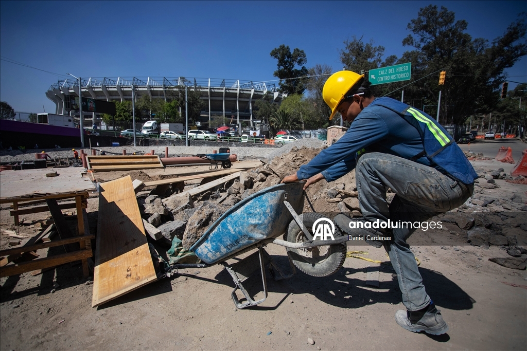 На стадионе «Банорте» продолжаются работы по реконструкции перед ЧМ-2026