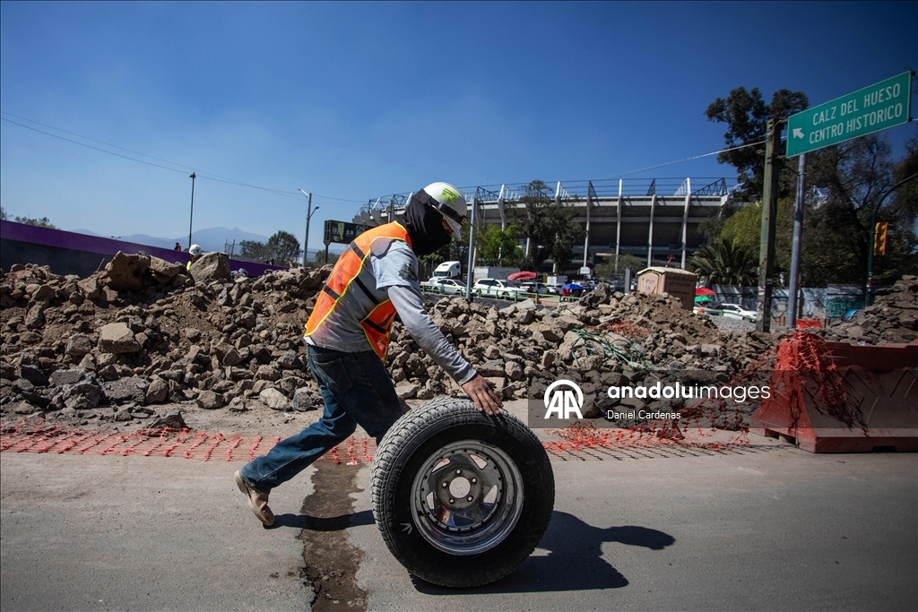 На стадионе «Банорте» продолжаются работы по реконструкции перед ЧМ-2026