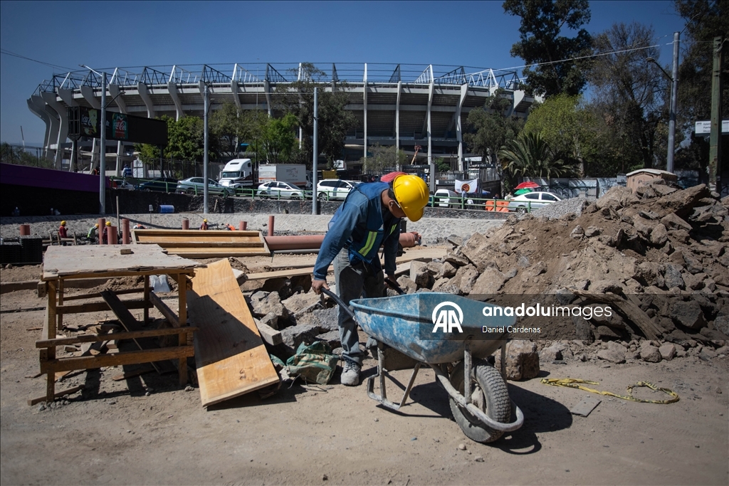 На стадионе «Банорте» продолжаются работы по реконструкции перед ЧМ-2026