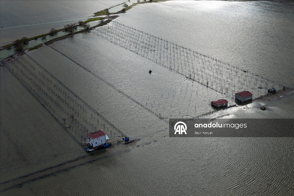 Konya-Antalya karayolu yağışın ardından görüntülendi
