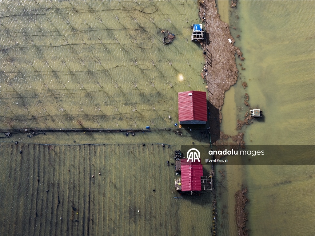 Konya-Antalya karayolu yağışın ardından görüntülendi