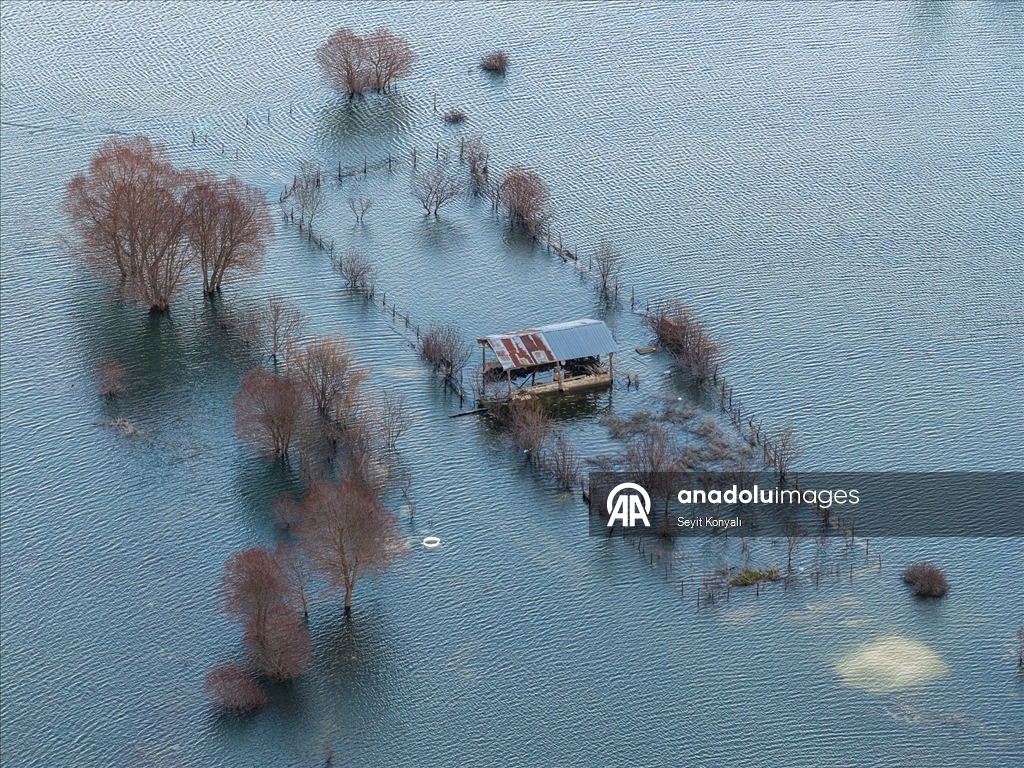 Konya-Antalya karayolu yağışın ardından görüntülendi