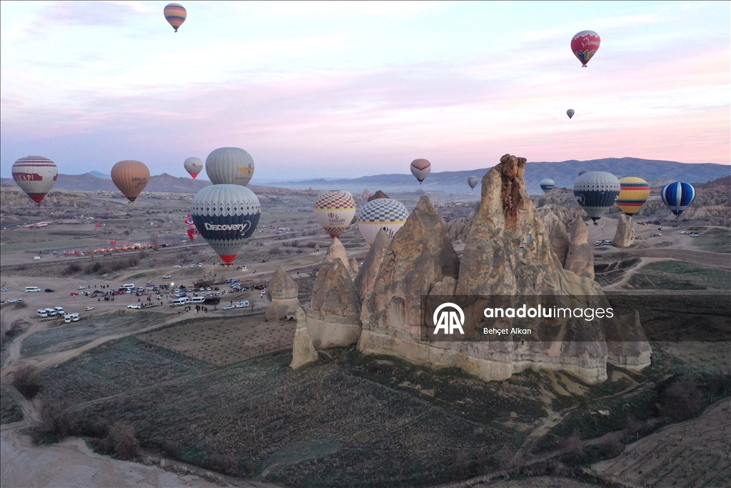 Kapadokya'da geçen yıl balon turlarına 754 bin 98 kişi katıldı 1