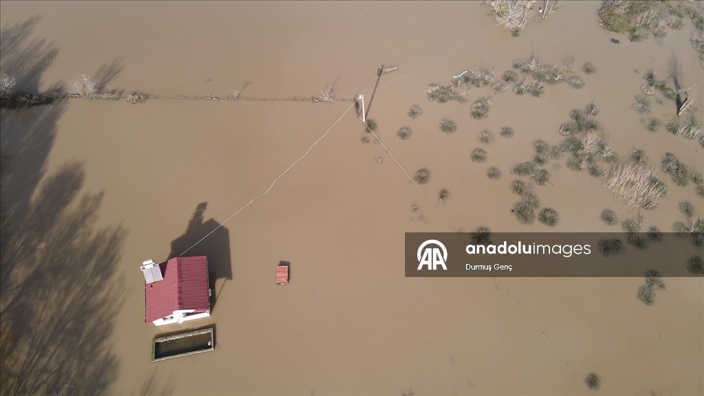 Muğla'da Köyceğiz Gölü taştı ev ve iş yerlerini su bastı