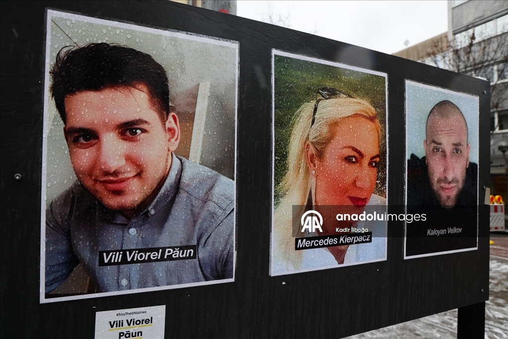 Almanya'daki ırkçı terör saldırısında yaşamını yitirenler 6. yılında Hanau'da anıldı