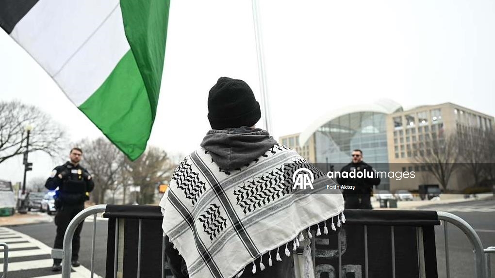 Gazze Barış Kurulu Toplantısı ABD’nin Başkenti Washington’da Protesto Edildi