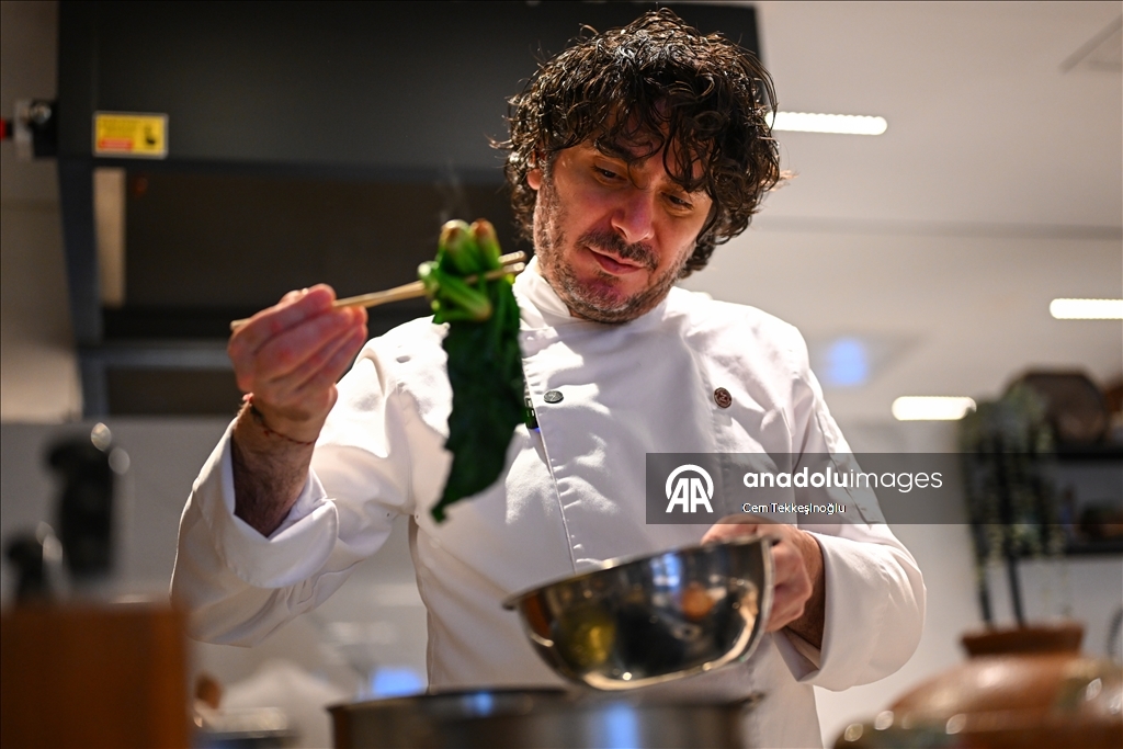 Синан Дамгаджиоглу, первый турецкий шеф-повар, назначенный Министерством сельского, лесного и рыбного хозяйства Японии «Послом доброй воли японской кухни», делится своим опытом с молодыми кулинарами