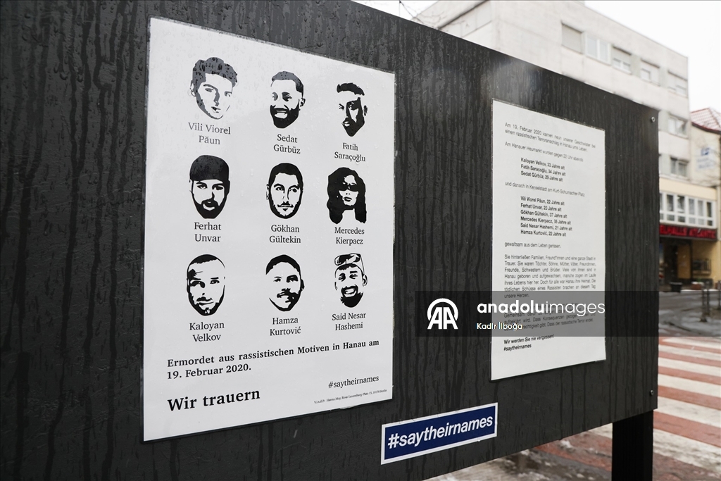 Almanya'daki ırkçı terör saldırısında yaşamını yitirenler 6. yılında Hanau'da anıldı