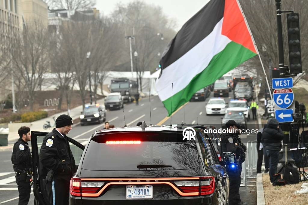 Gazze Barış Kurulu Toplantısı ABD’nin Başkenti Washington’da Protesto Edildi