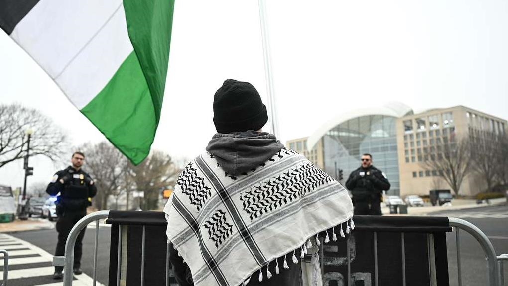 Gazze Barış Kurulu Toplantısı ABD’nin Başkenti Washington’da Protesto Edildi