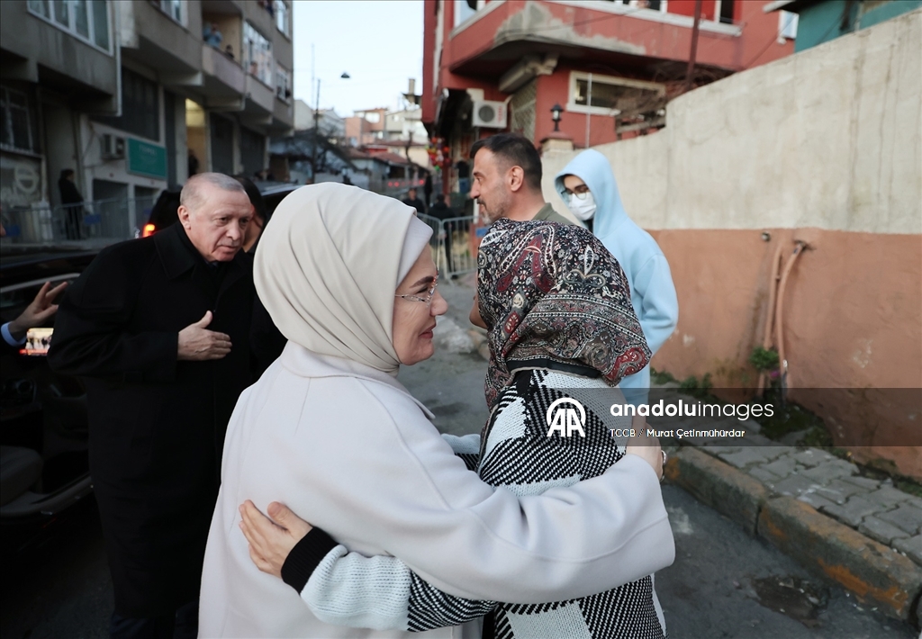 Cumhurbaşkanı Erdoğan, bir vatandaşın evinde iftar yaptı