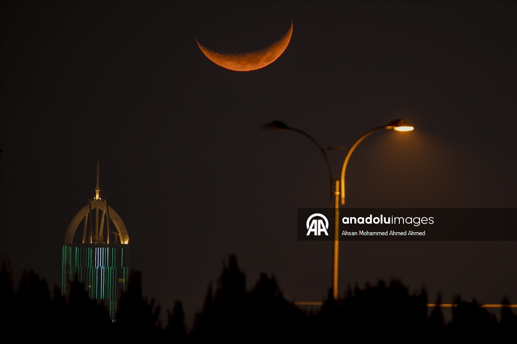 Erbil'de ramazan ayı hilali