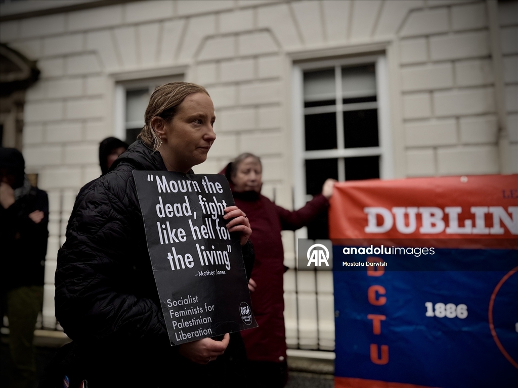 İrlanda'da Filistinliler için ulusal protesto