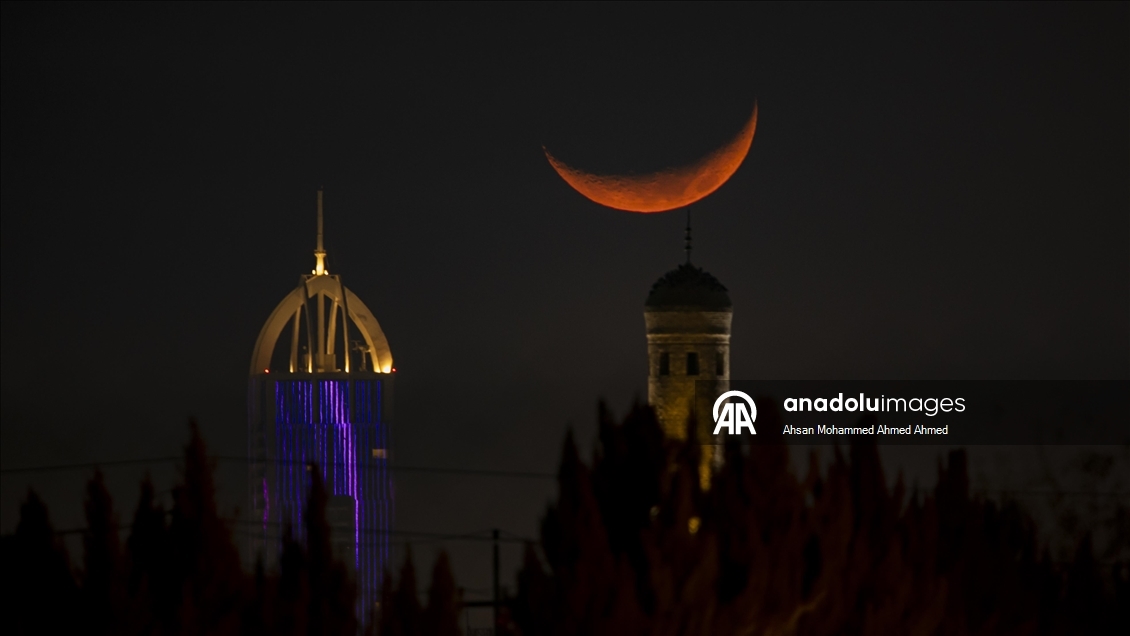 Erbil'de ramazan ayı hilali