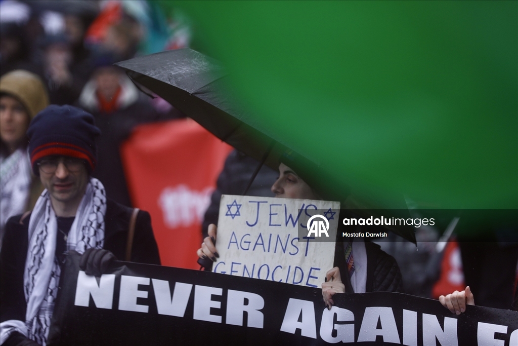 İrlanda'da Filistinliler için ulusal protesto