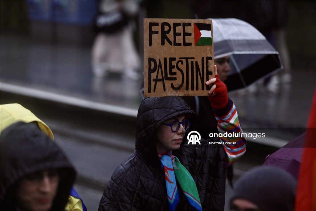 İrlanda'da Filistinliler için ulusal protesto