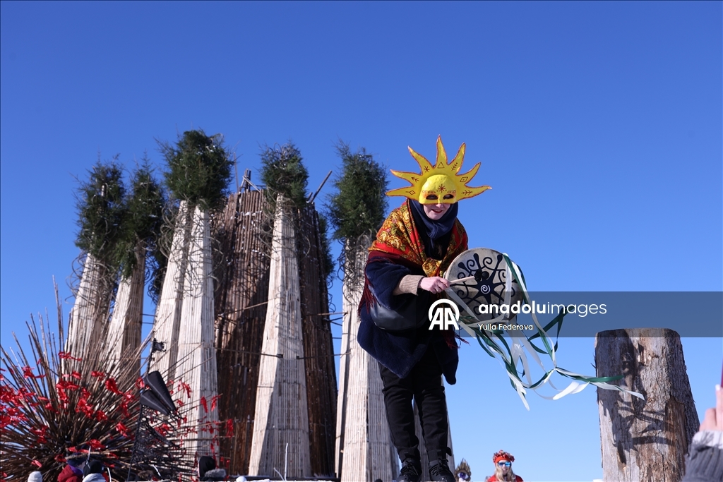 В Калужской области РФ отпраздновали Масленицу