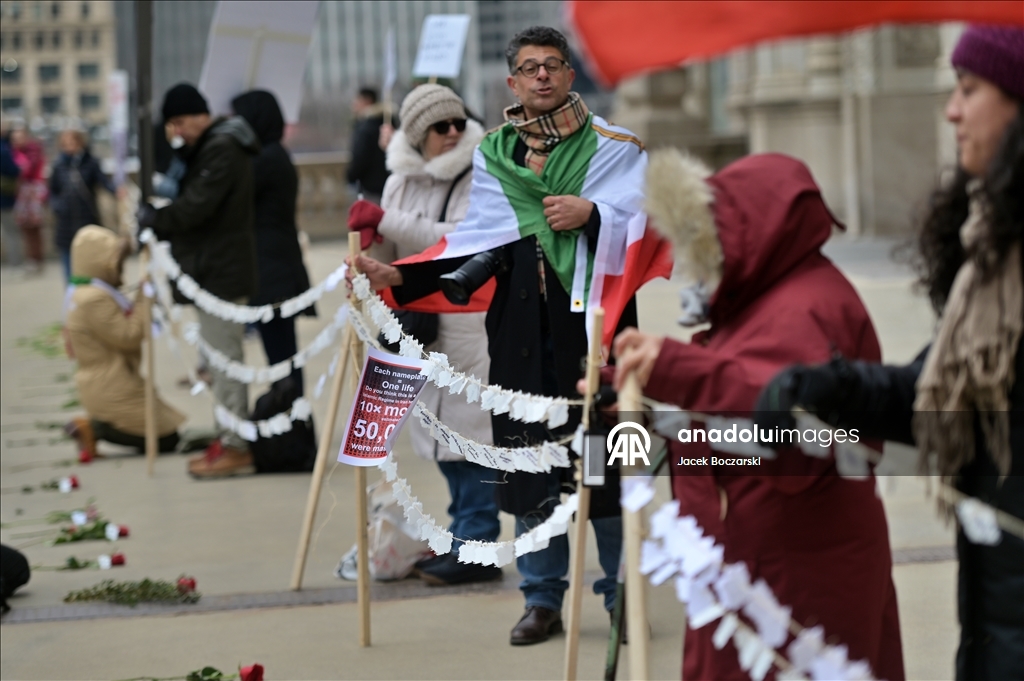 В Чикаго прошла акция памяти жертв протестных акций в Иране
