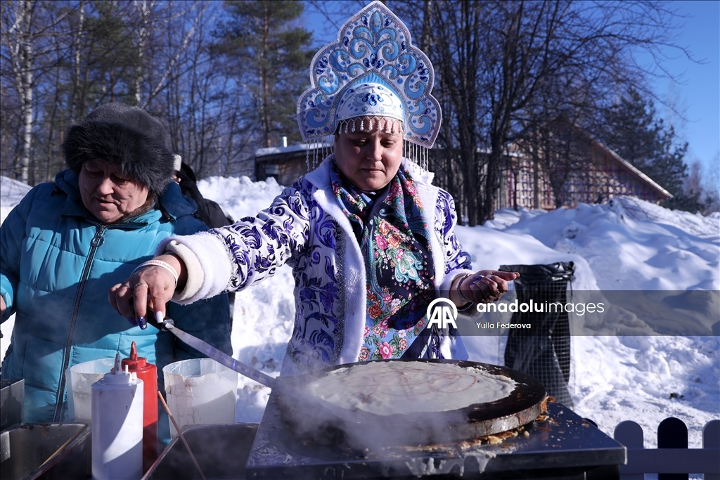 В Калужской области РФ отпраздновали Масленицу