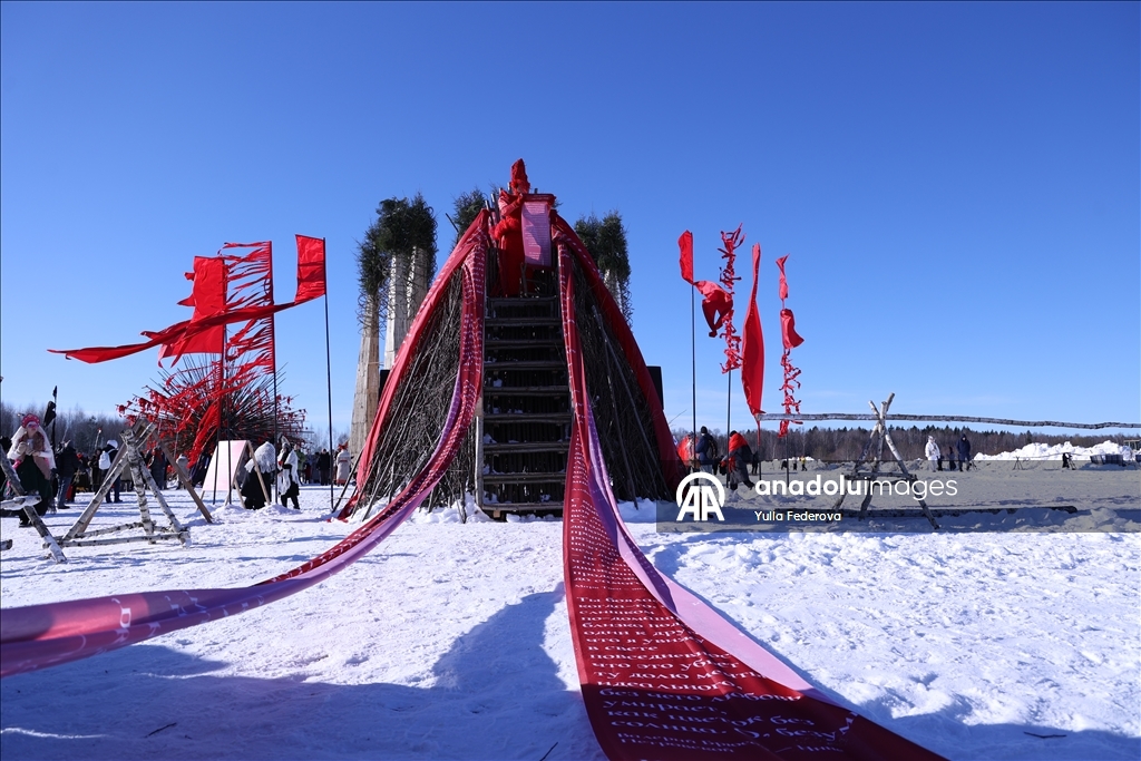 В Калужской области РФ отпраздновали Масленицу