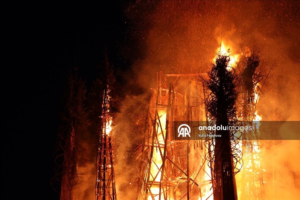 В Калужской области РФ отпраздновали Масленицу