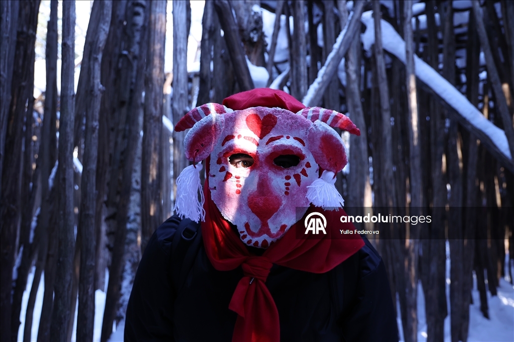 В Калужской области РФ отпраздновали Масленицу