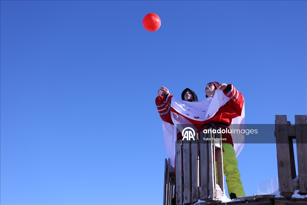 В Калужской области РФ отпраздновали Масленицу