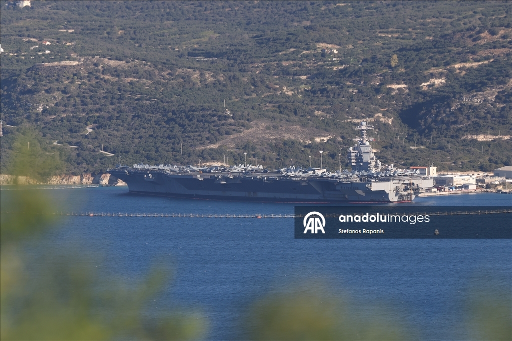 Американский авианосец USS Gerald R. Ford пришвартовался на Крите