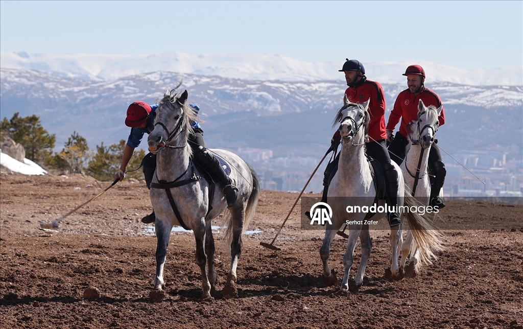 Geçmişi yüzyıllar öncesine dayanan atlı spor geleneği "çevgan" Sivas'ta yaşatılıyor