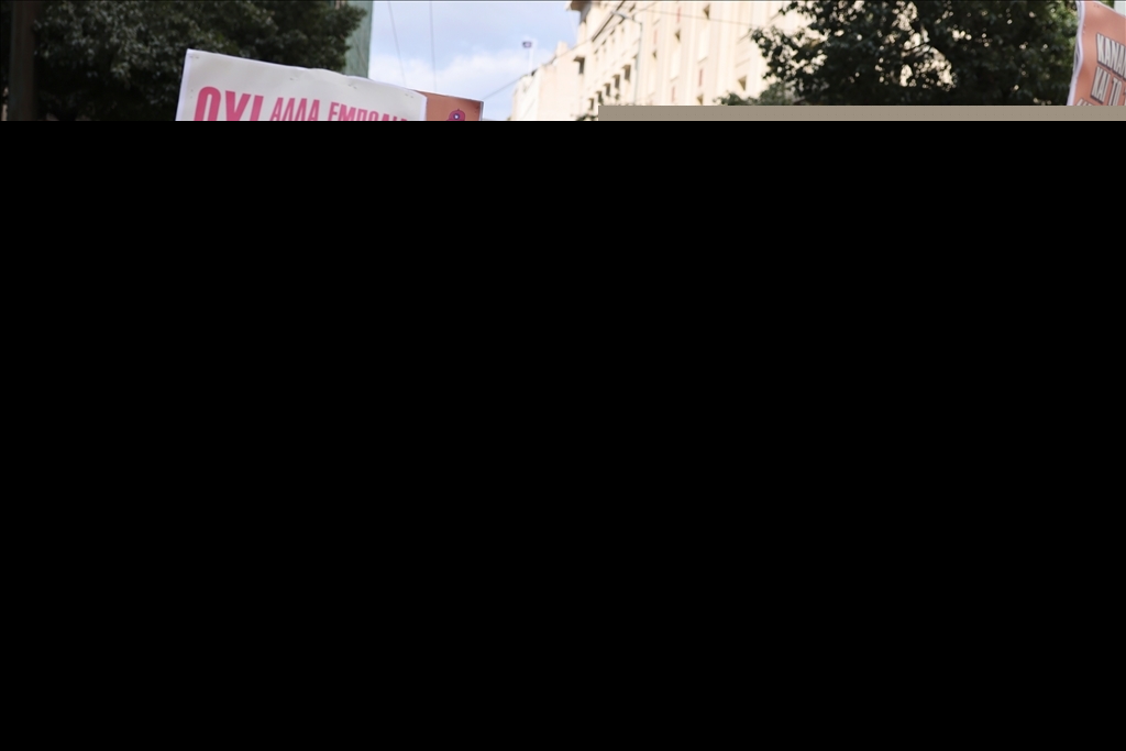 Students in Athens rally to mark the third anniversary of Tempi railway collision