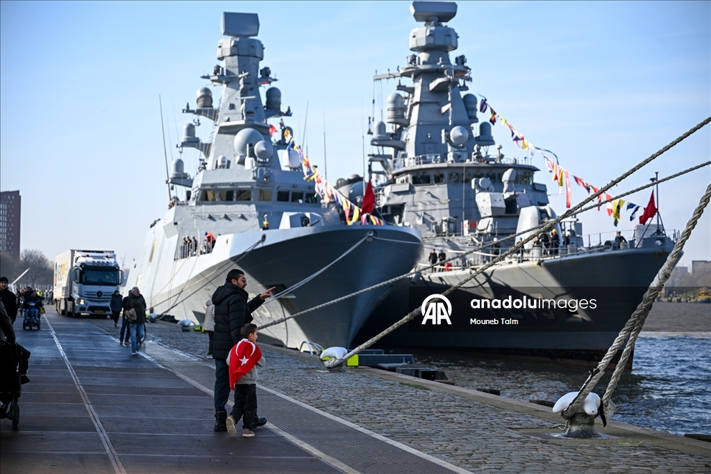 NATO Tatbikatı kapsamında Türk savaş gemileri Rotterdam’da