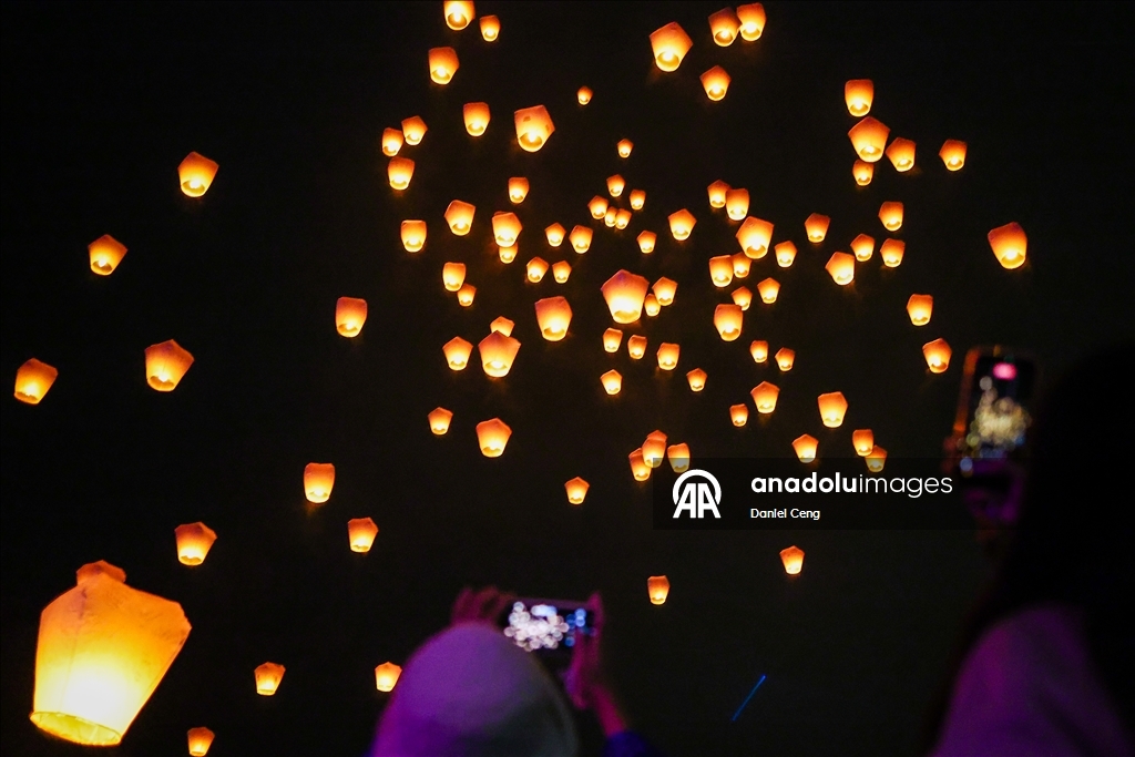 Tayvan’da Gökyüzü Fener Festivali kutlandı