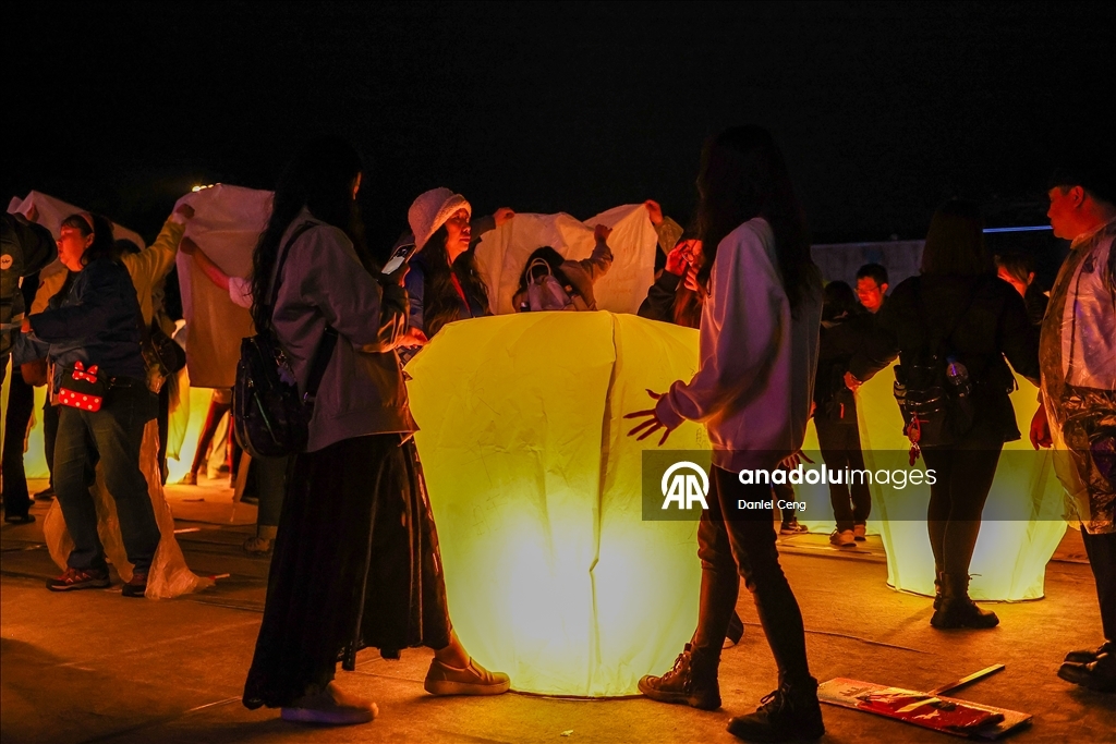 Tayvan’da Gökyüzü Fener Festivali kutlandı