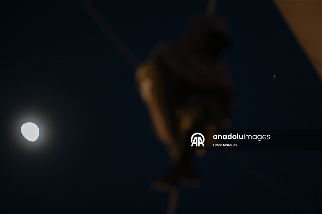 Krakow semalarında Ay ve Jüpiter yan yana görüntülendi