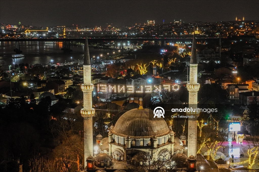 Eyüpsultan Camisi havadan görüntülendi