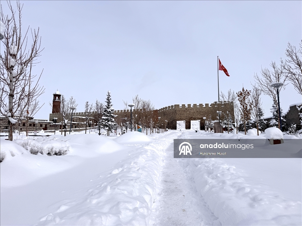 Erzurum'da soğuk hava etkili oluyor