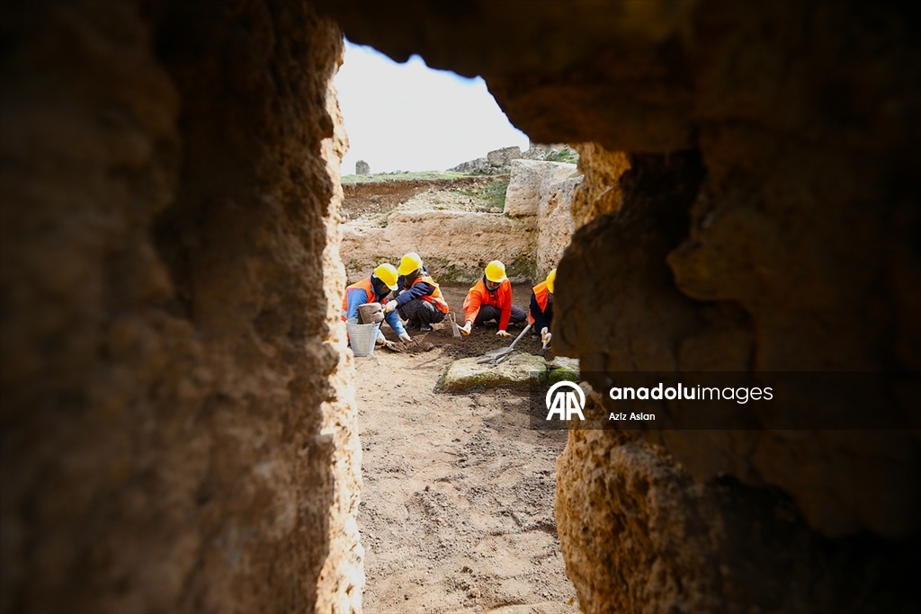 Diyarbakır'da kadınlar 3 bin yıllık Zerzevan Kalesi'nde tarihin izini sürüyor