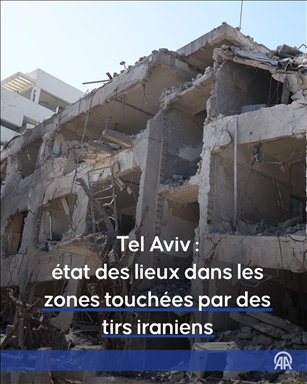 Tel Aviv : état des lieux dans les zones touchées par des tirs iraniens