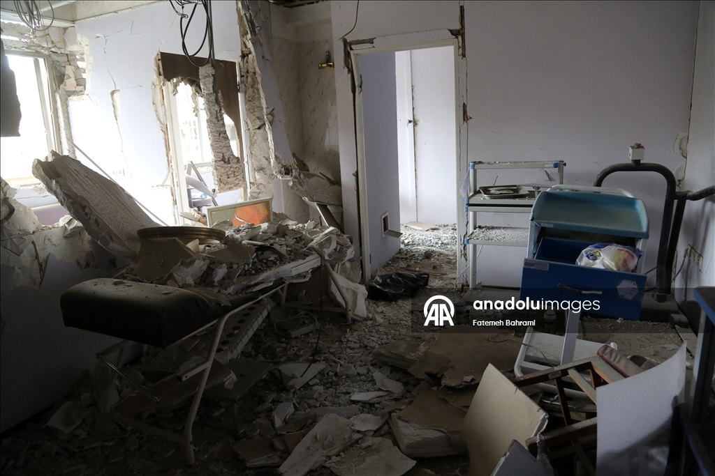 Tahran’ın kuzeyindeki Gandi Hastanesi ABD-İsrail saldırısında hasar gördü