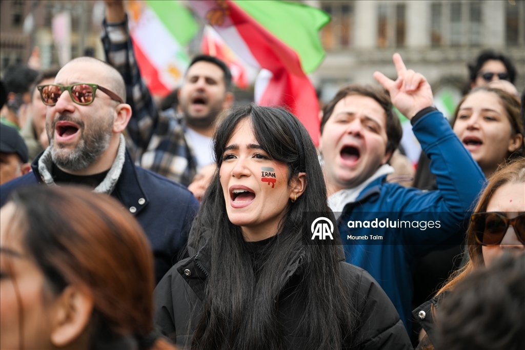 Протест в Амстердаме после израильско-американских ударов по Ирану