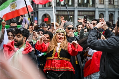 Протест в Амстердаме после израильско-американских ударов по Ирану