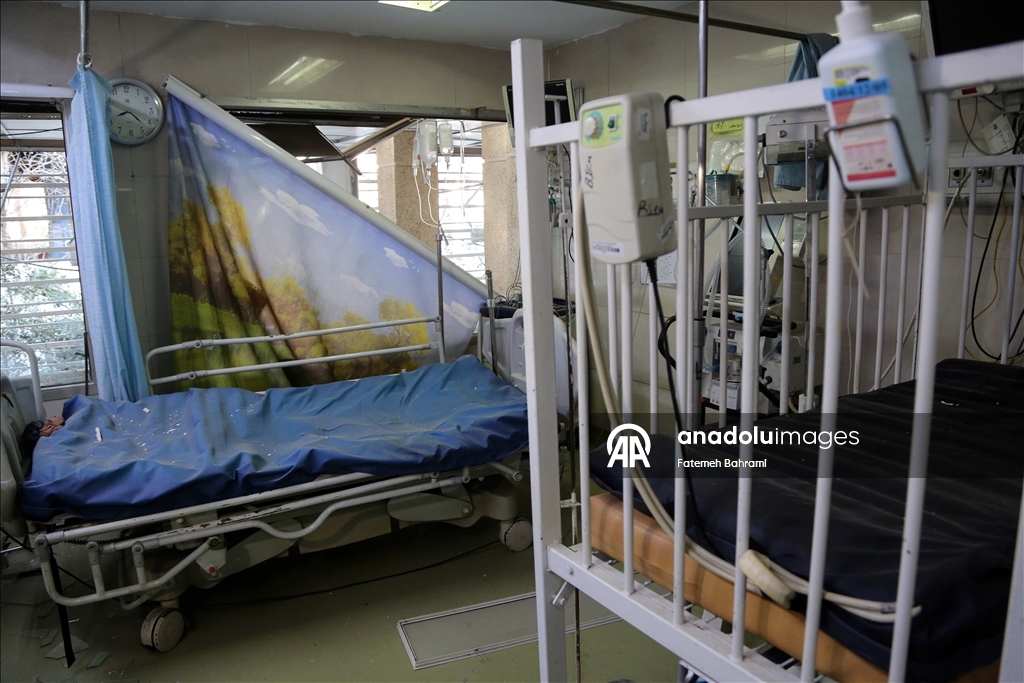 Съемочная команда «Анадолу» зафиксировала масштаб разрушений в больнице Шехит Мутахарри в Тегеране